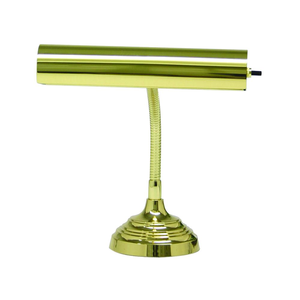 Advent 10" Polished Brass Piano/Desk Lamp. Picture 1