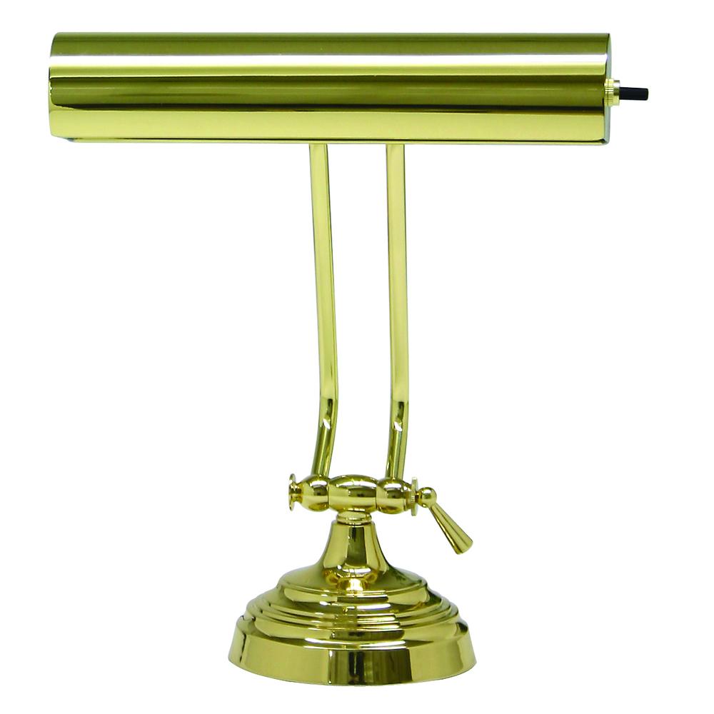 Advent 10" Polished Brass Piano/Desk Lamp. Picture 1