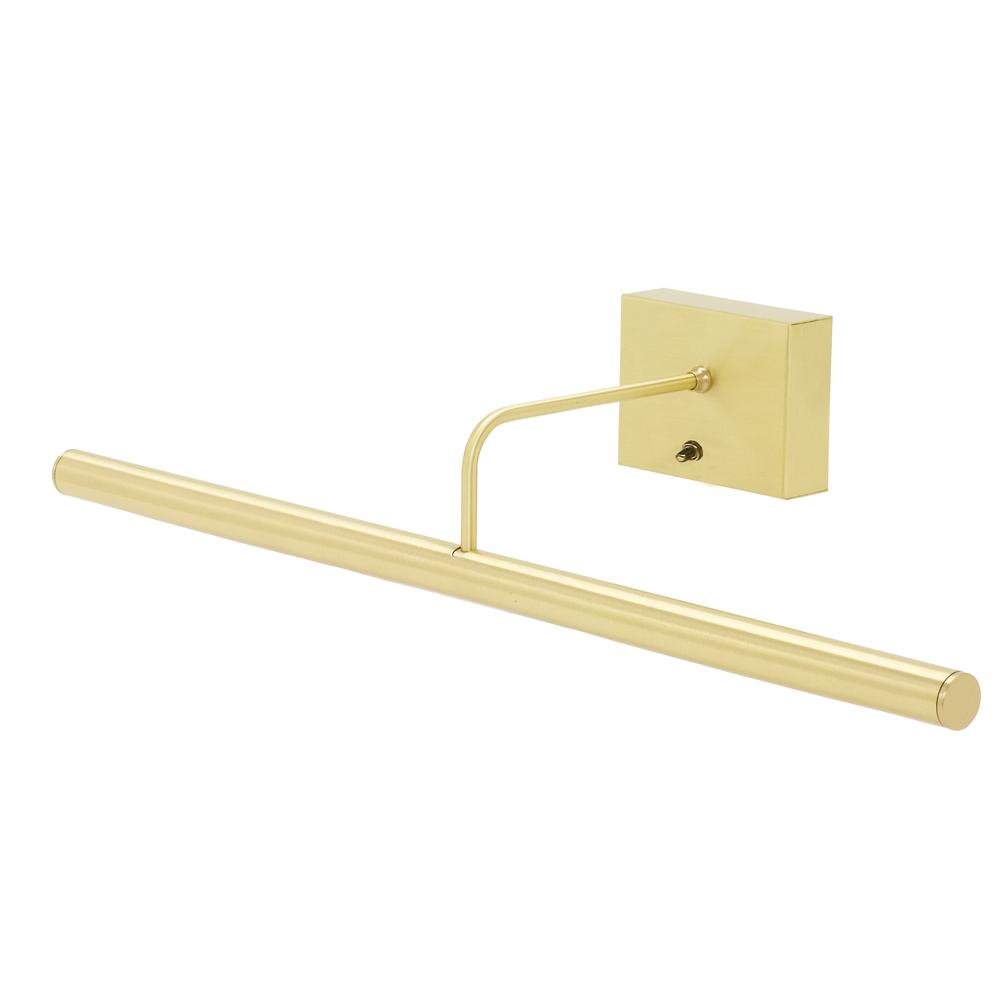 Battery Operated Slim-LED 24" Satin Brass Picture Light. Picture 1