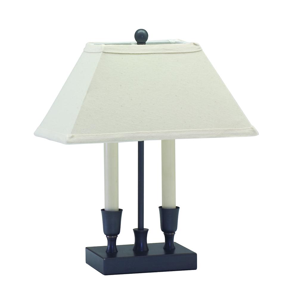 Coach 15" Oil Rubbed Bronze Table Lamp. Picture 1