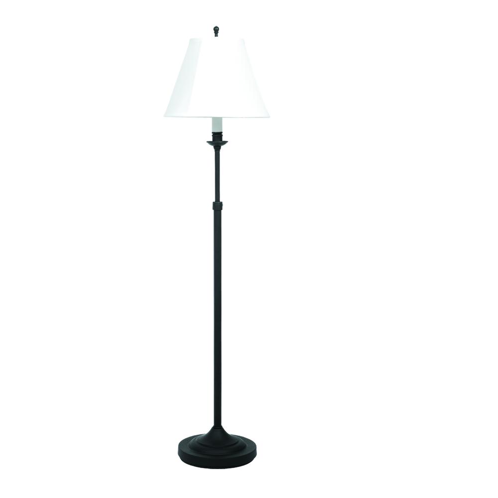 Club Adjustable Black Floor Lamp. Picture 1