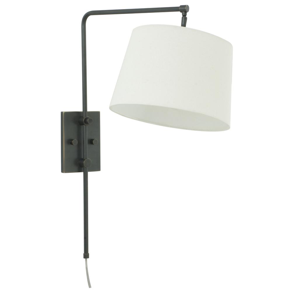 Crown Point Oil Rubbed Bronze Wall Bridge Lamp. Picture 1