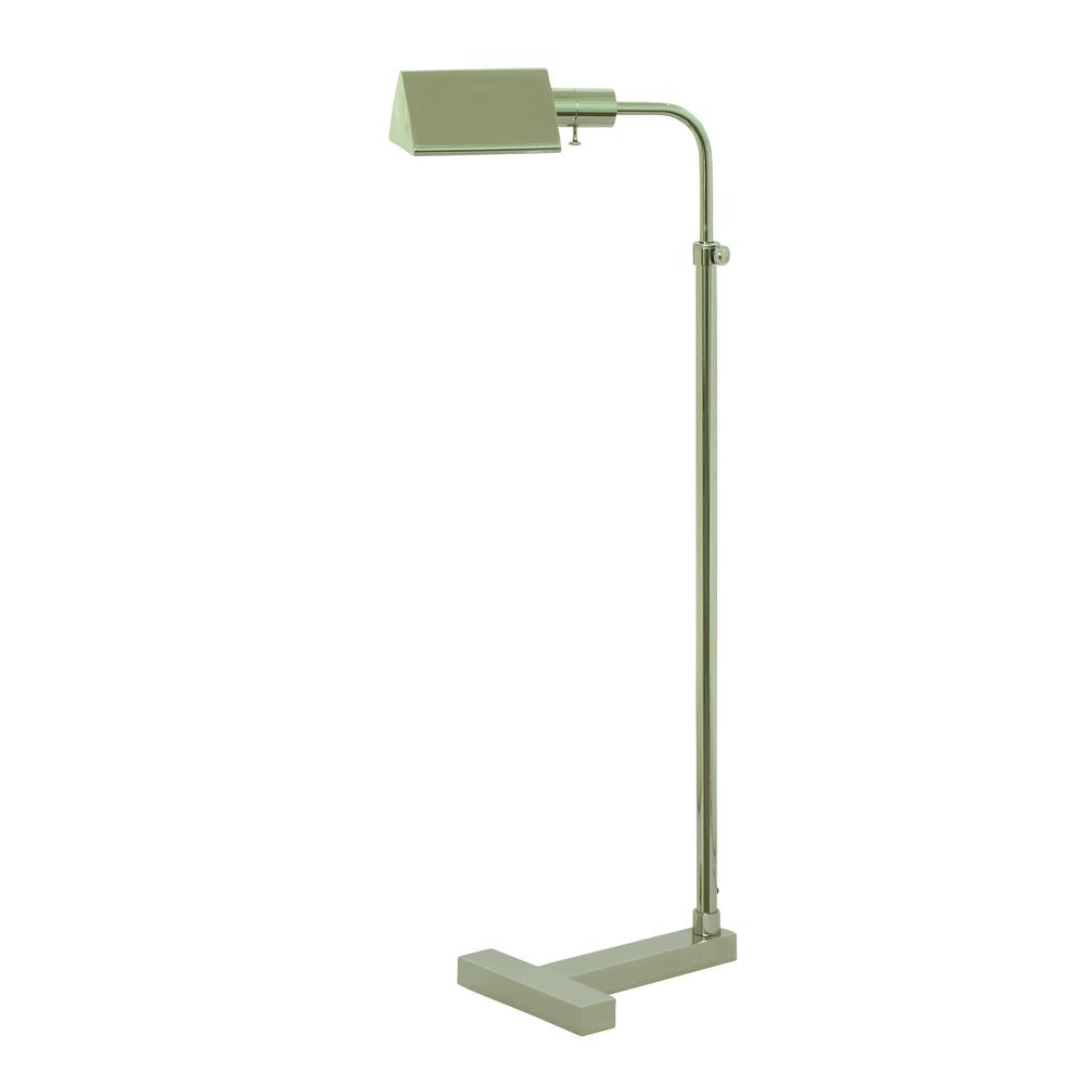 Fairfax Adjustable Pharmacy Lamp in Polished Nickel. Picture 1