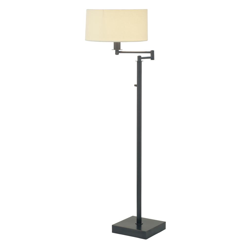 Franklin 60" Oil Rubbed Bronze Swing Arm Floor Lamp. Picture 1
