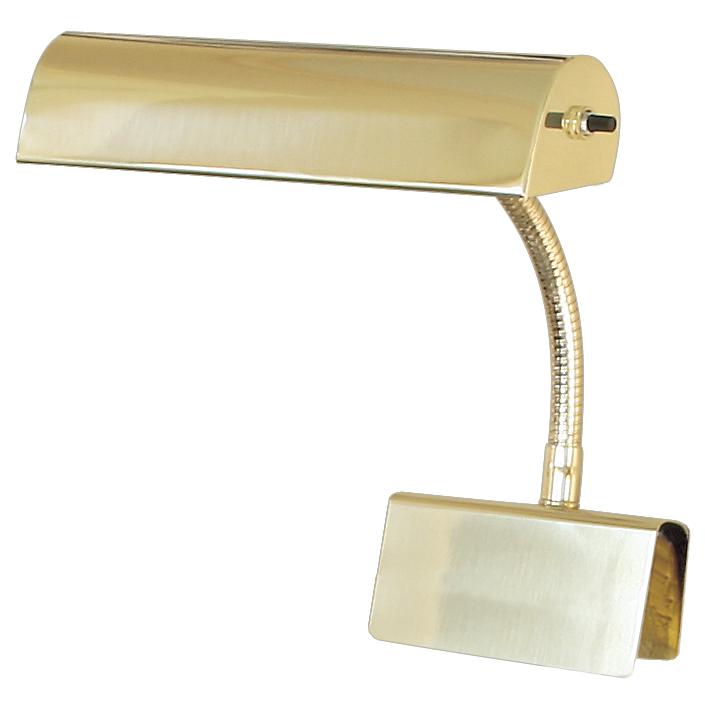 Grand Piano Lamp 10" Polished Brass. Picture 1