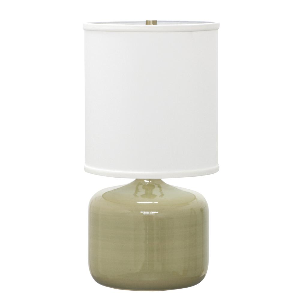 Scatchard 19.5" Stoneware Table Lamp in Celadon. Picture 1