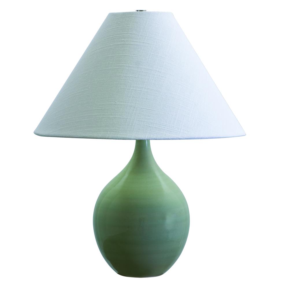 Scatchard 19" Stoneware Accent Lamp in Celadon. Picture 1
