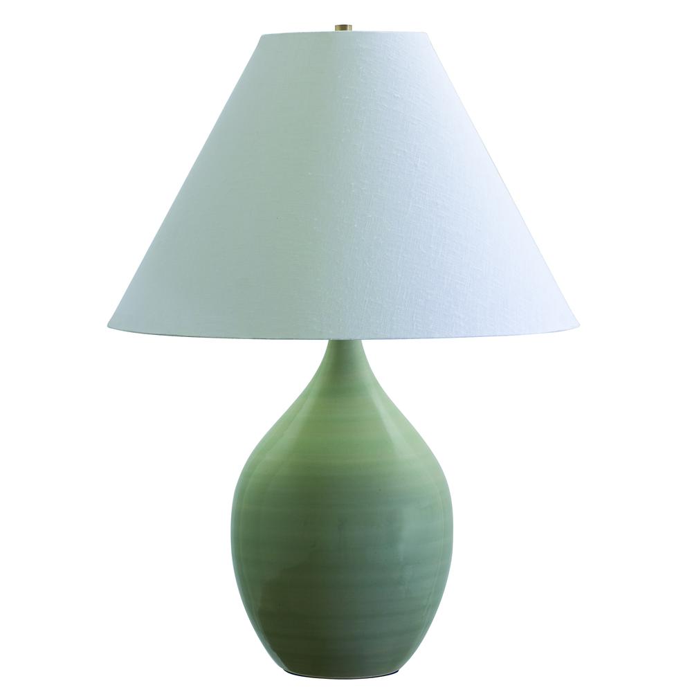 Scatchard 28" Stoneware Table Lamp in Celadon. Picture 1