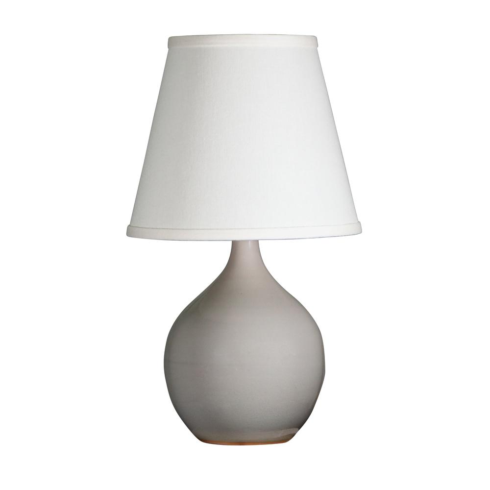 Scatchard 13.5" Mini Accent Lamp in Gray Gloss. Picture 1