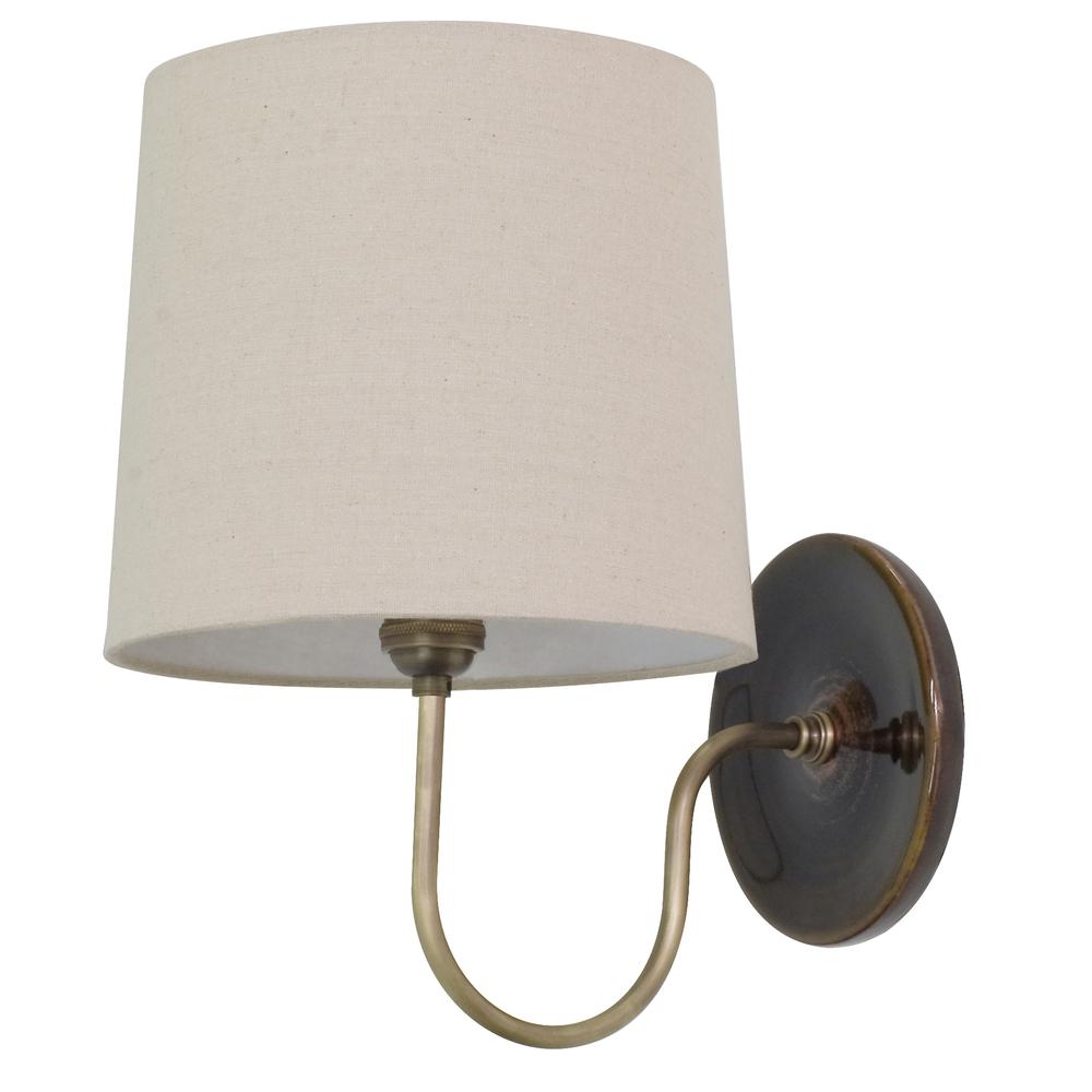 Scatchard Wall Lamp in Brown Gloss. Picture 1