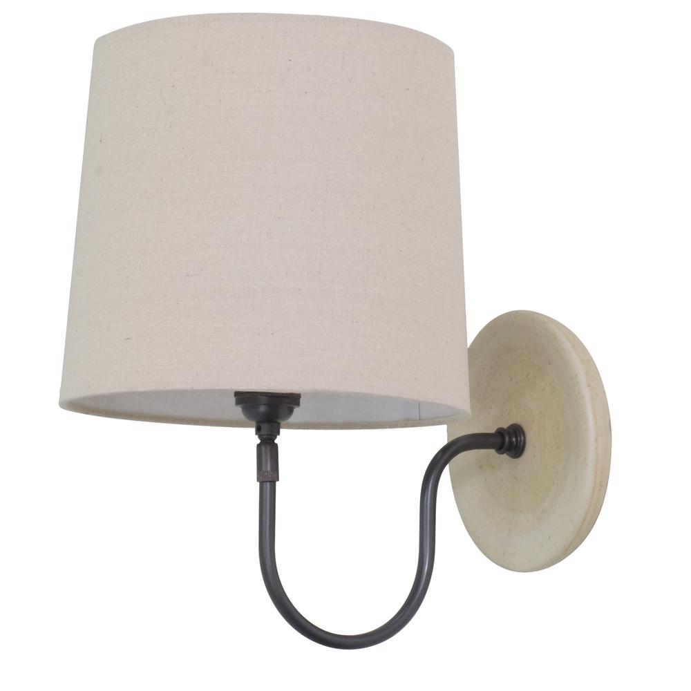 Scatchard Wall Lamp in Oatmeal. Picture 1