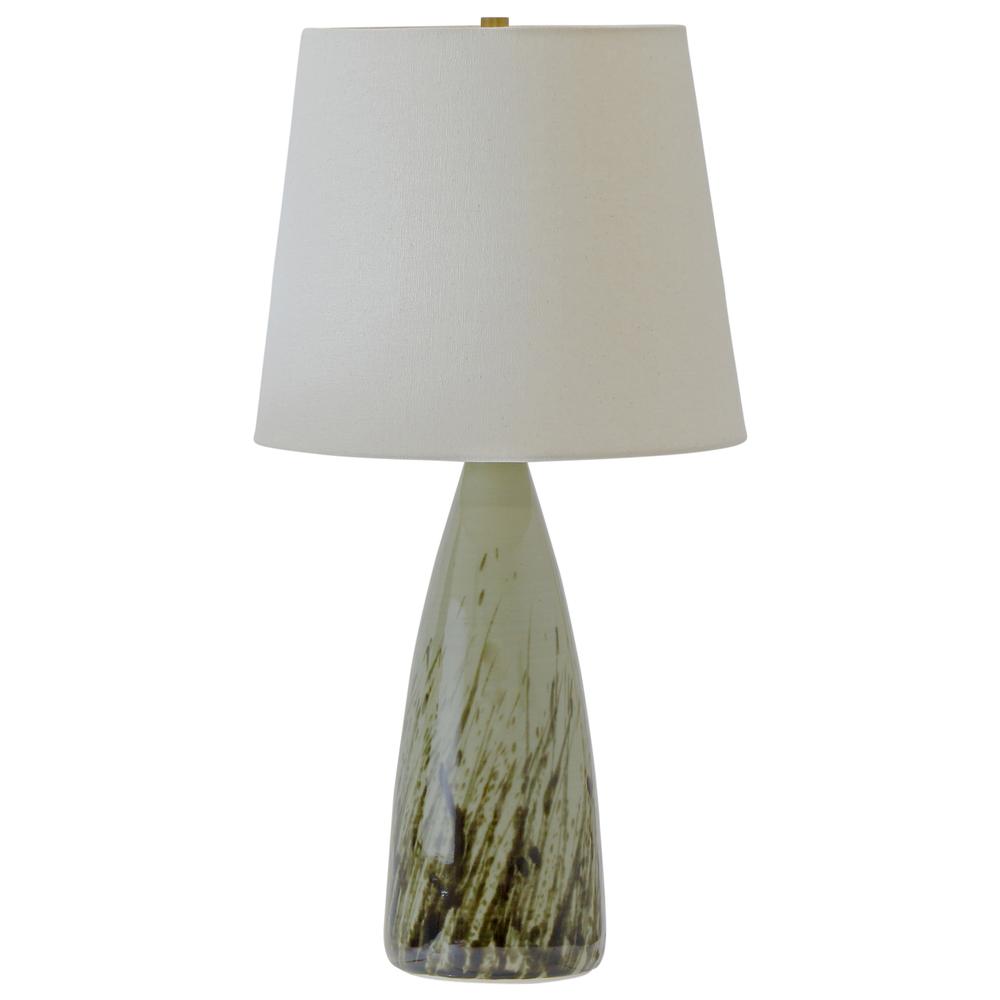 Scatchard 25.5" Stoneware Table Lamp in Decorated Celadon. Picture 1