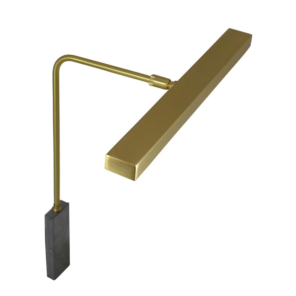 Horizon 12" LED Picture Light in Satin Brass. Picture 2