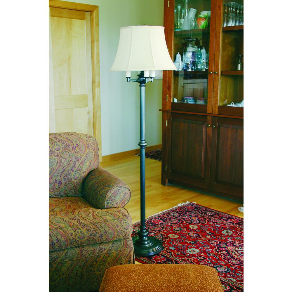 Newport 66" Oil Rubbed Bronze Six-Way Floor Lamp. Picture 2