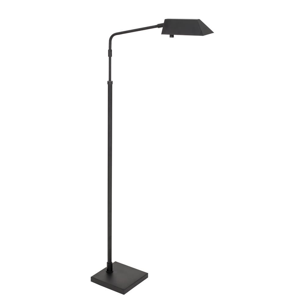 Newbury Adjustable Floor Lamp in Black. Picture 1