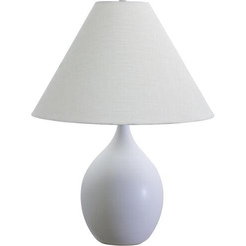 Scatchard 22.5" Stoneware Table Lamp in Cornflower Blue. Picture 1