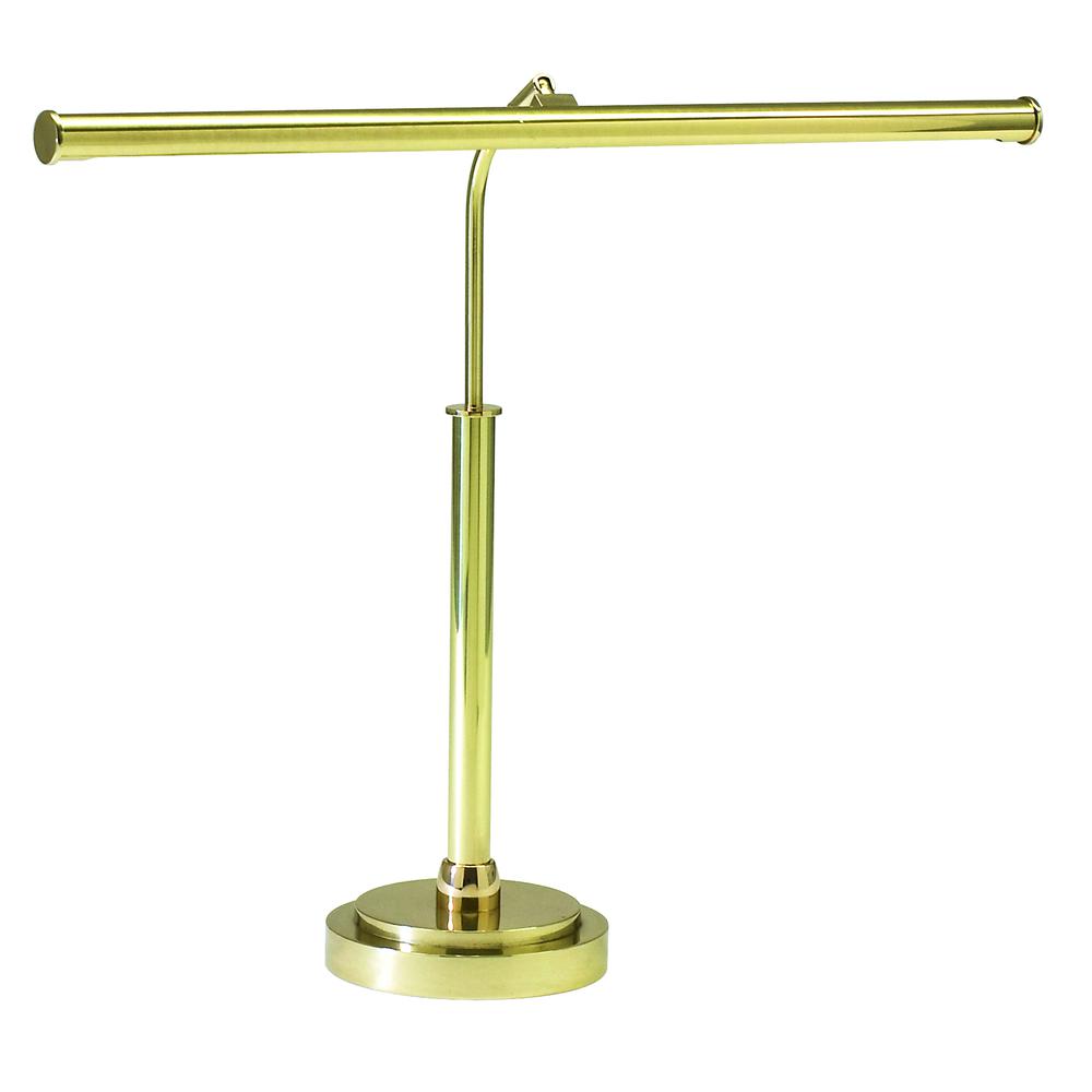 LED Piano Lamp Polished Brass. Picture 1