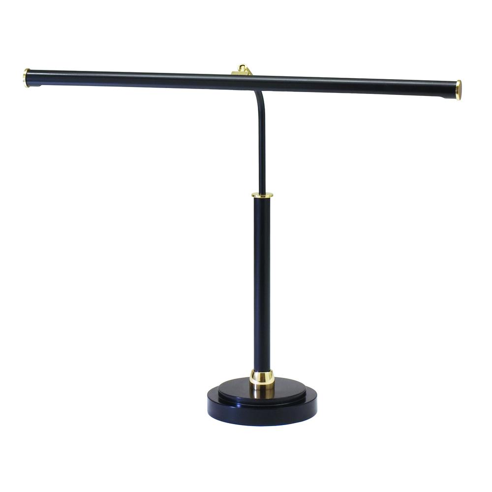 LED Piano Lamp Polished Brass. Picture 2