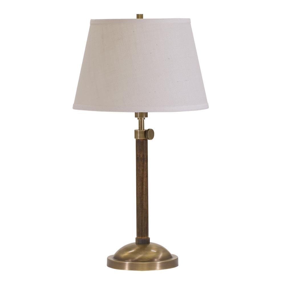 Richmond Adjustable Antique Brass Table Lamp. Picture 1