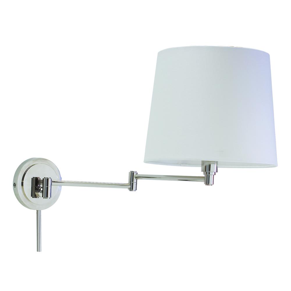 Townhouse Wall Swing Lamp in Polished Nickel. Picture 1