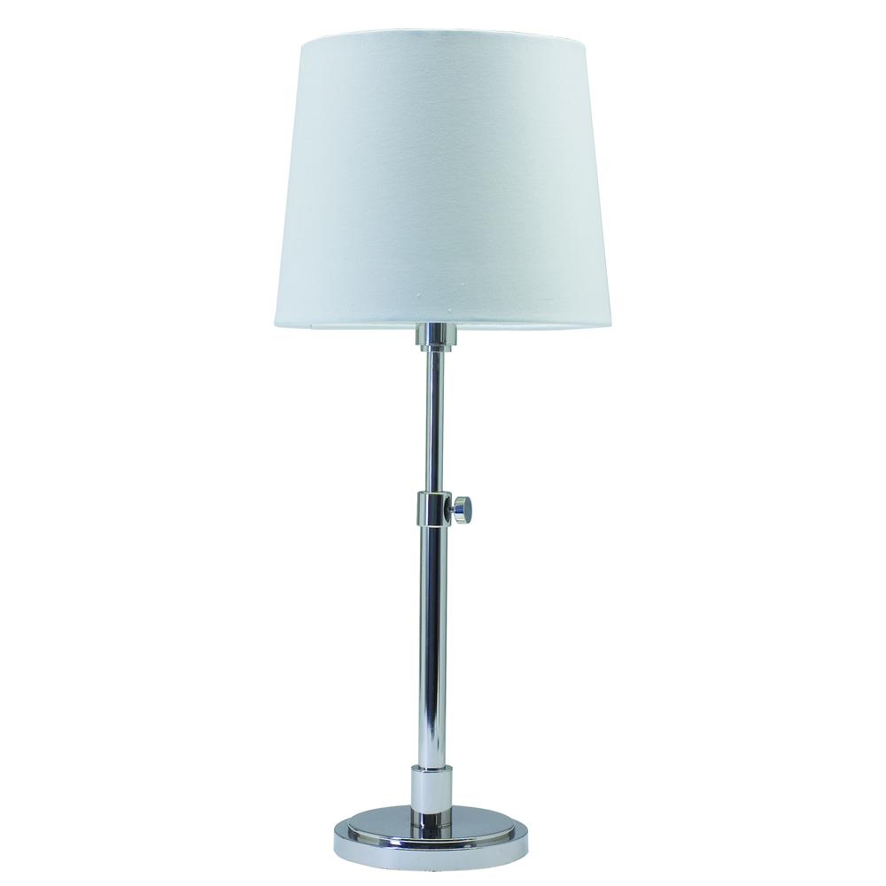 Townhouse Adjustable Table Lamp in Polished Nickel. Picture 1