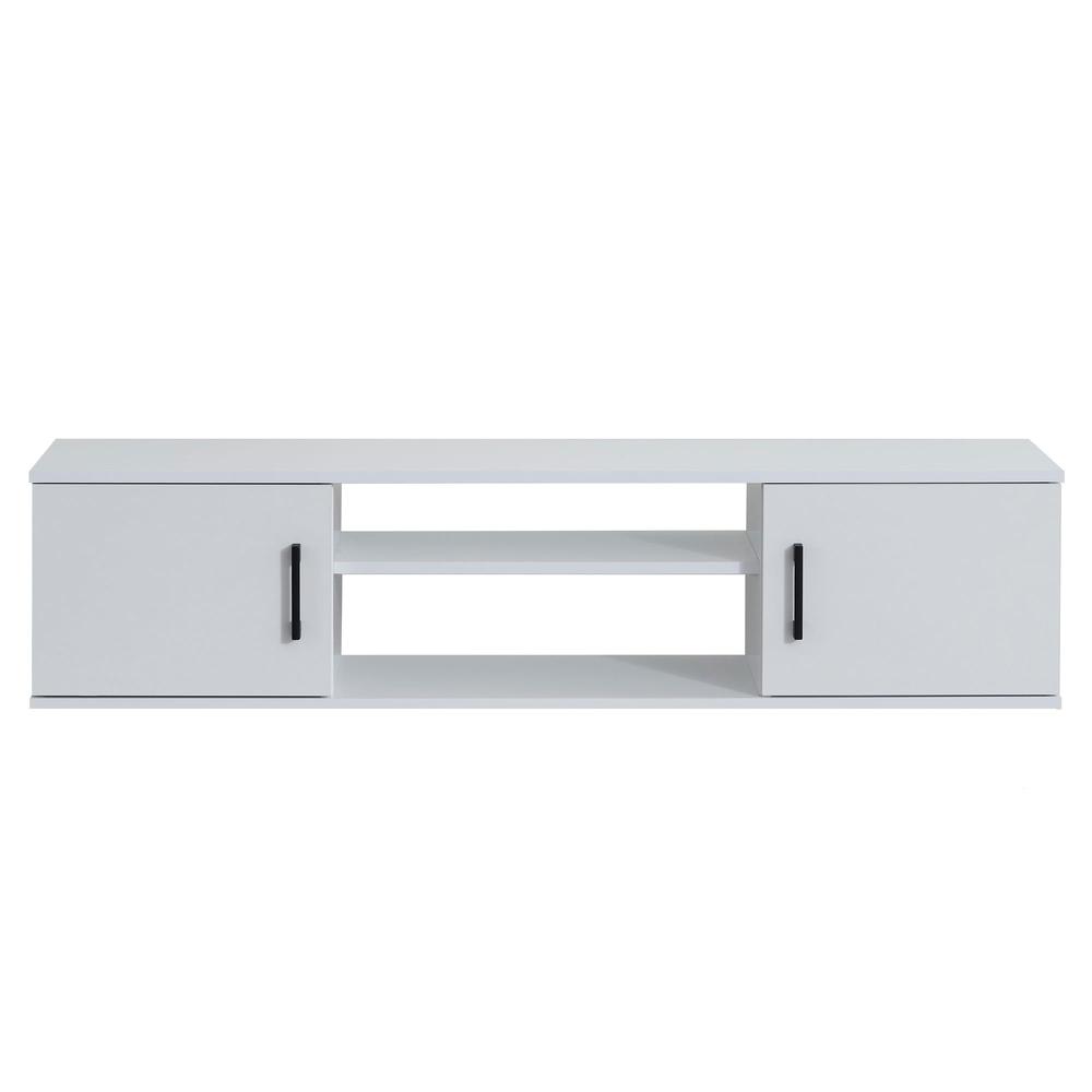 Floating TV Stand Under TV Shelf Floating,Floating TV Console (White). Picture 2