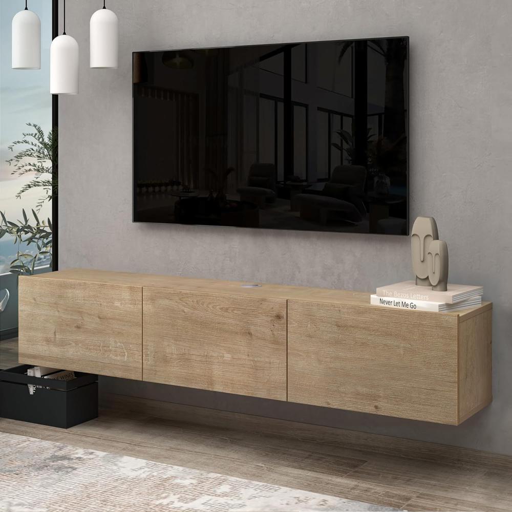 Atelier Mobili Floating TV Stand, TV Stand up to 75 inch TV. Picture 1