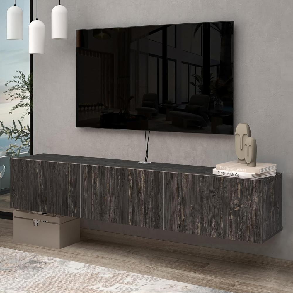 Floating TV Stand, TV Stand 65 inch, Floating TV Stand Wall Mounted. Picture 1