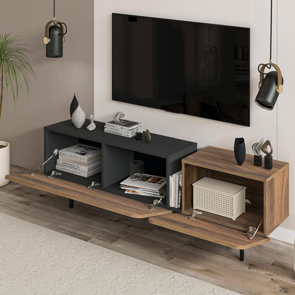 Atelier Mobili Mid Century Modern TV Stand Entertainment Center for 65+ inch tv. Picture 4