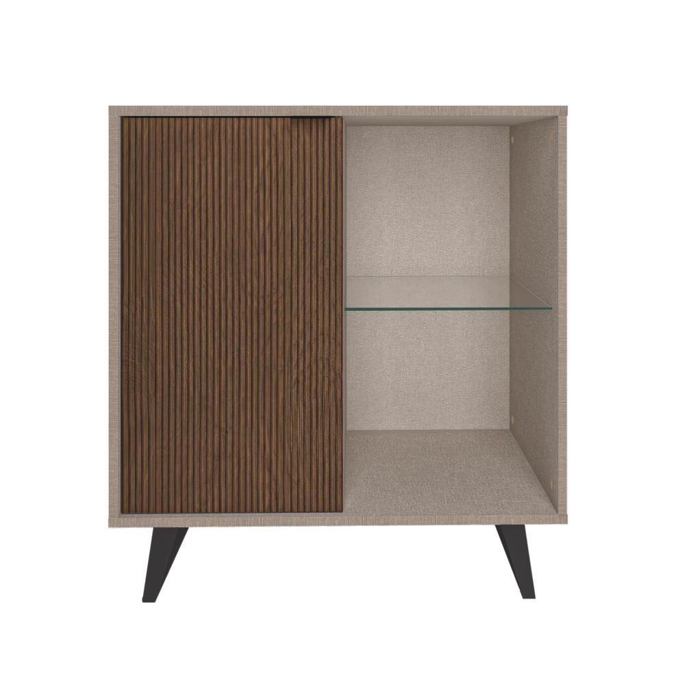 Sideboard, Storage Cabinet (1 Door, Cotton & Wood). Picture 2