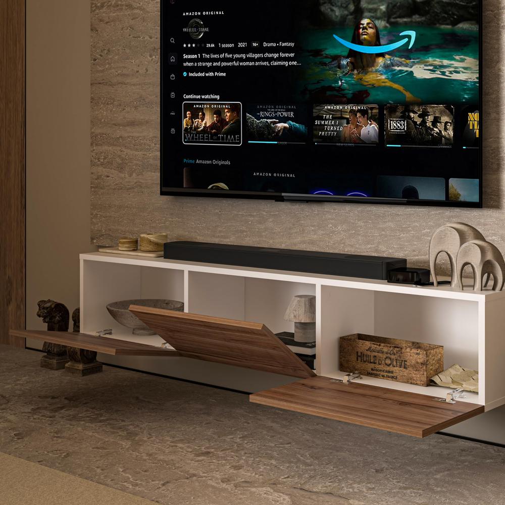 Floating TV Stand, TV Stand up to 75 inch TV, Floating TV Stand Wall Mounted. Picture 7