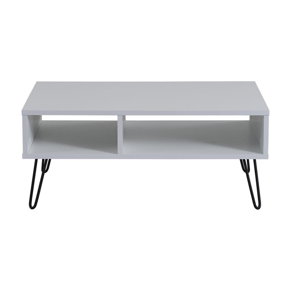 Vegan Coffee Table for Living Room (White & Anthracite). Picture 2