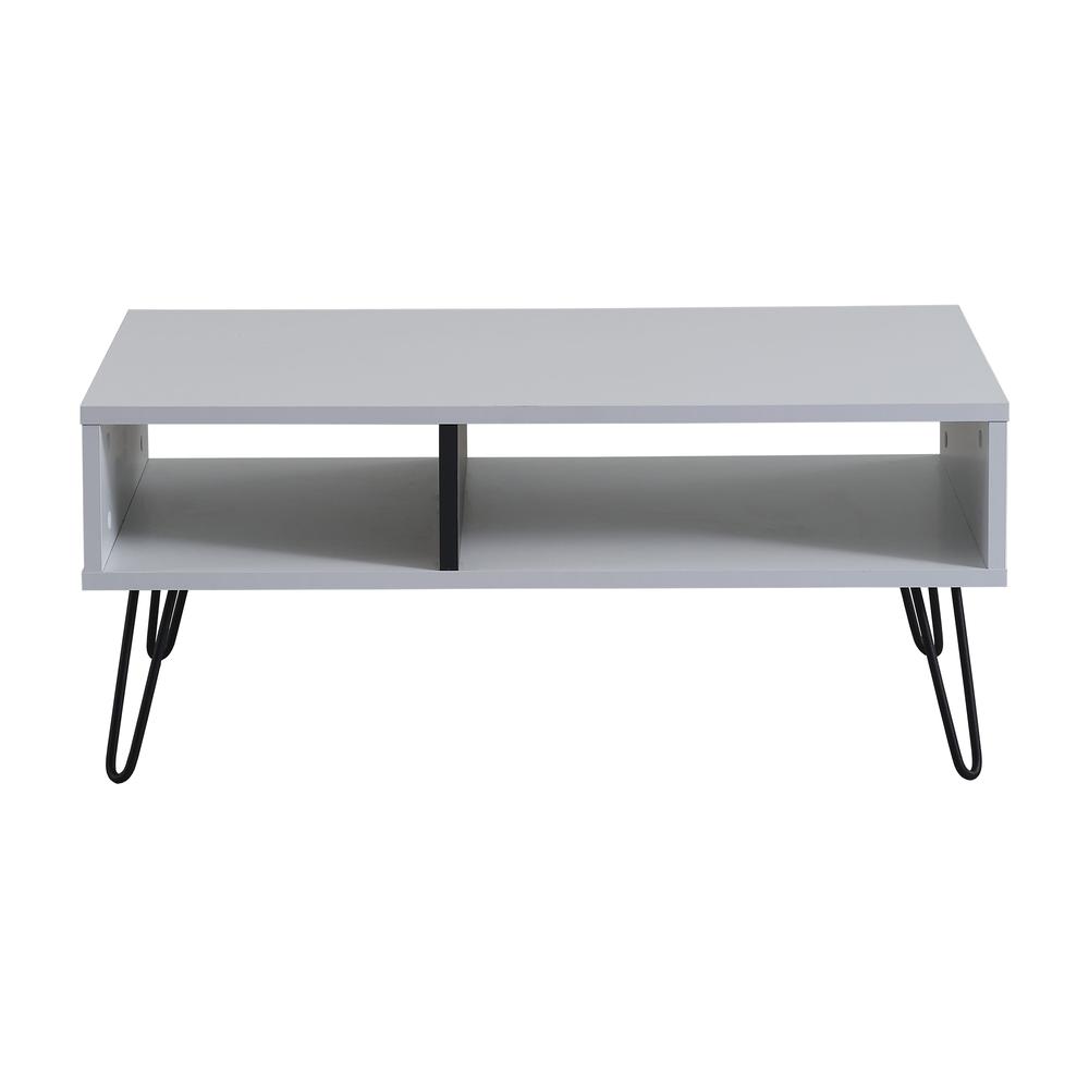 Vegan Coffee Table for Living Room (White & Anthracite). Picture 6