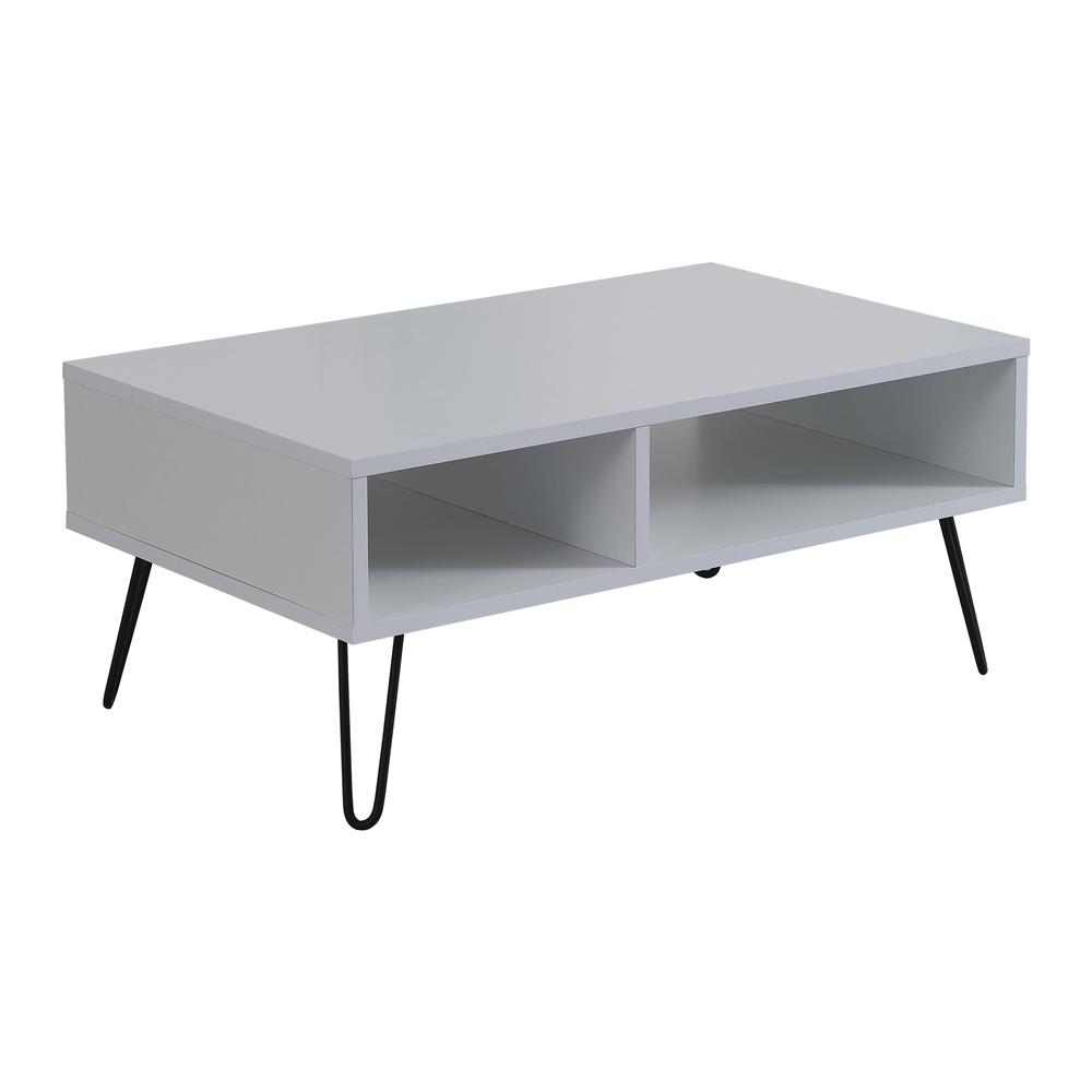 Vegan Coffee Table for Living Room (White & Anthracite). Picture 8