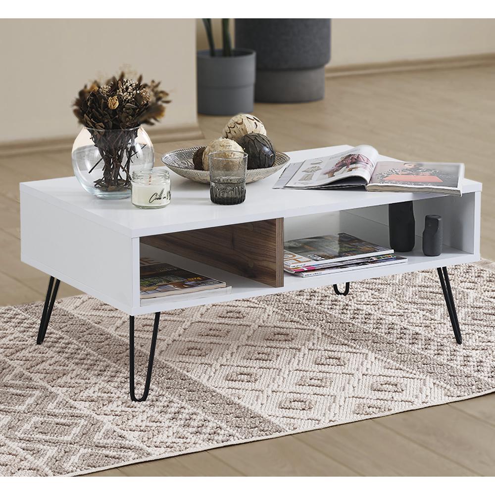 Coffee Table for Living Room - Modern White Coffe Table. Picture 6