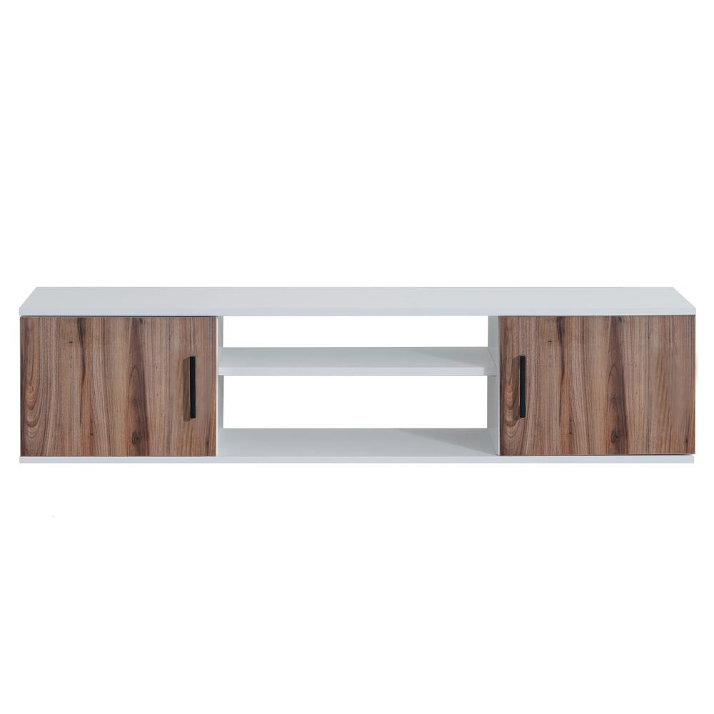 Modern Wall Mounted TV Console (Country Oak). Picture 4