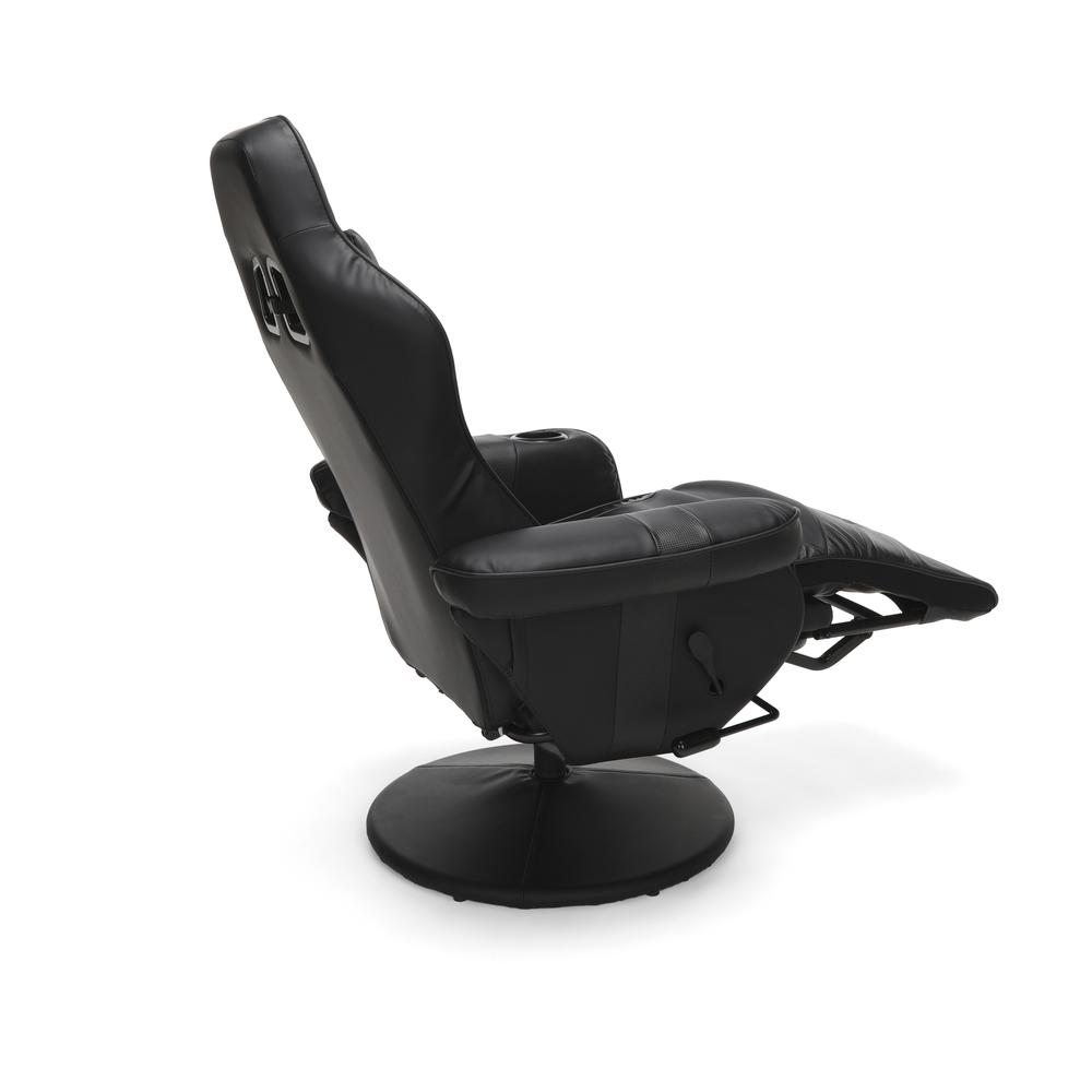 Racing Style, Reclining Gaming Chair Black. Picture 5