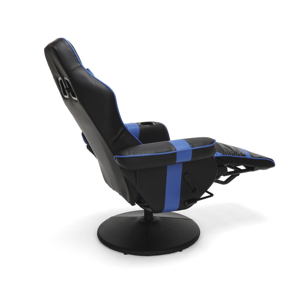 Racing Style, Reclining Gaming Chair, Blue. Picture 5