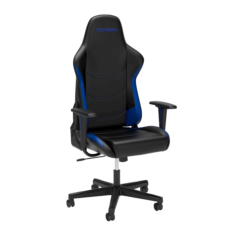 Racing Style High Back PC Computer Desk Office Chair - Blue. Picture 1