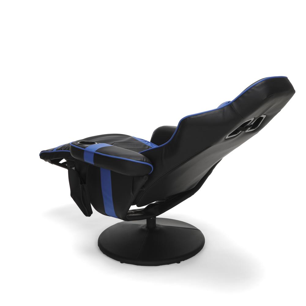 Racing Style, Reclining Gaming Chair, Blue. Picture 10
