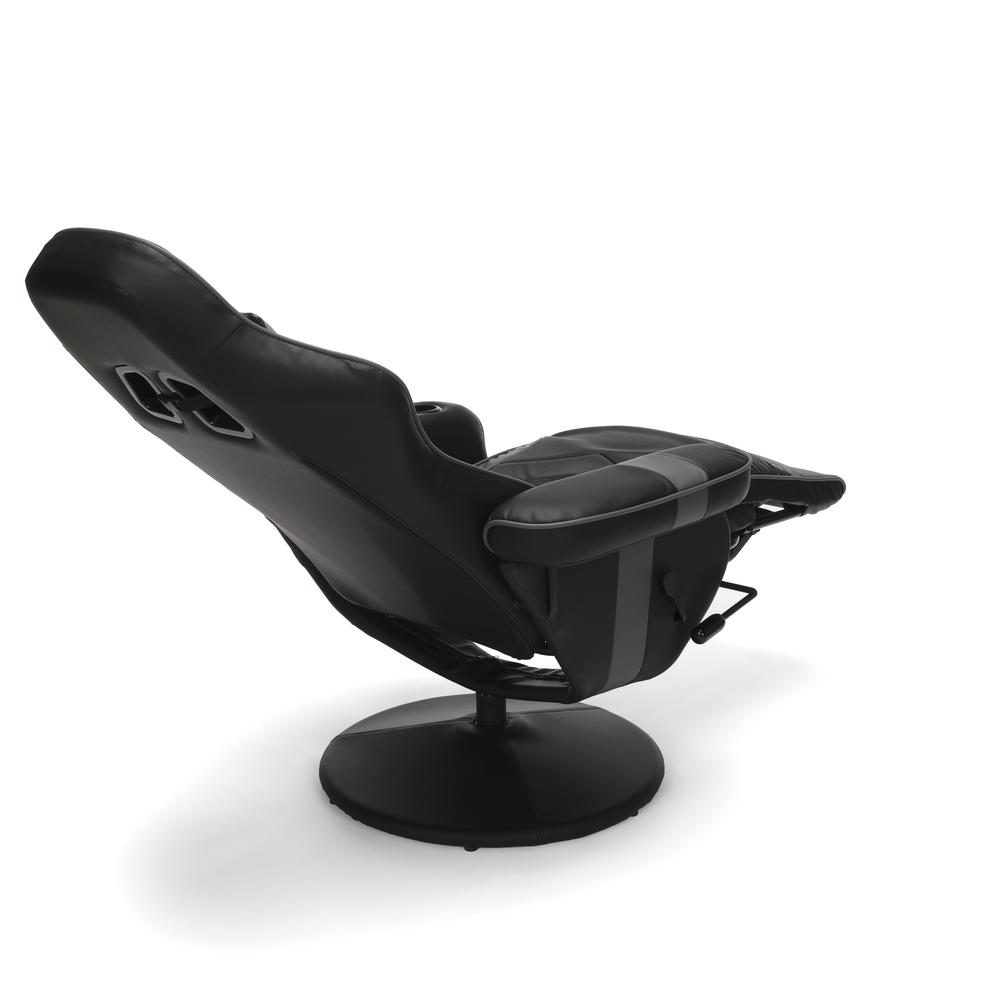 Racing Style, Reclining Gaming Chair, Gray. Picture 6