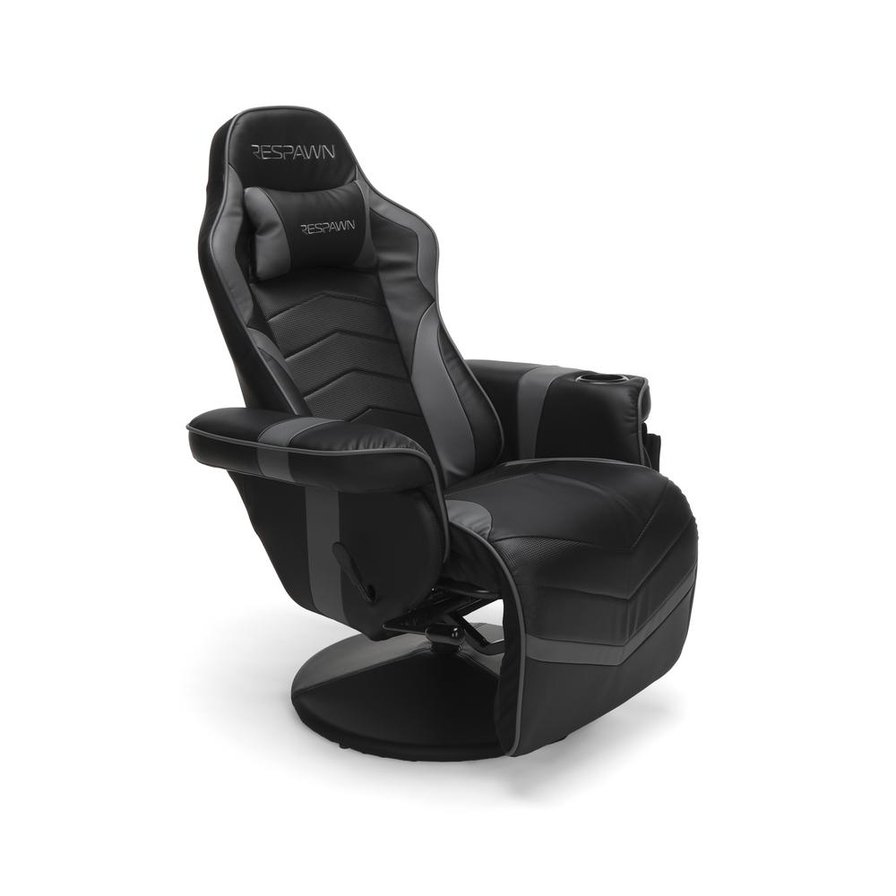 Racing Style, Reclining Gaming Chair, Gray. Picture 2