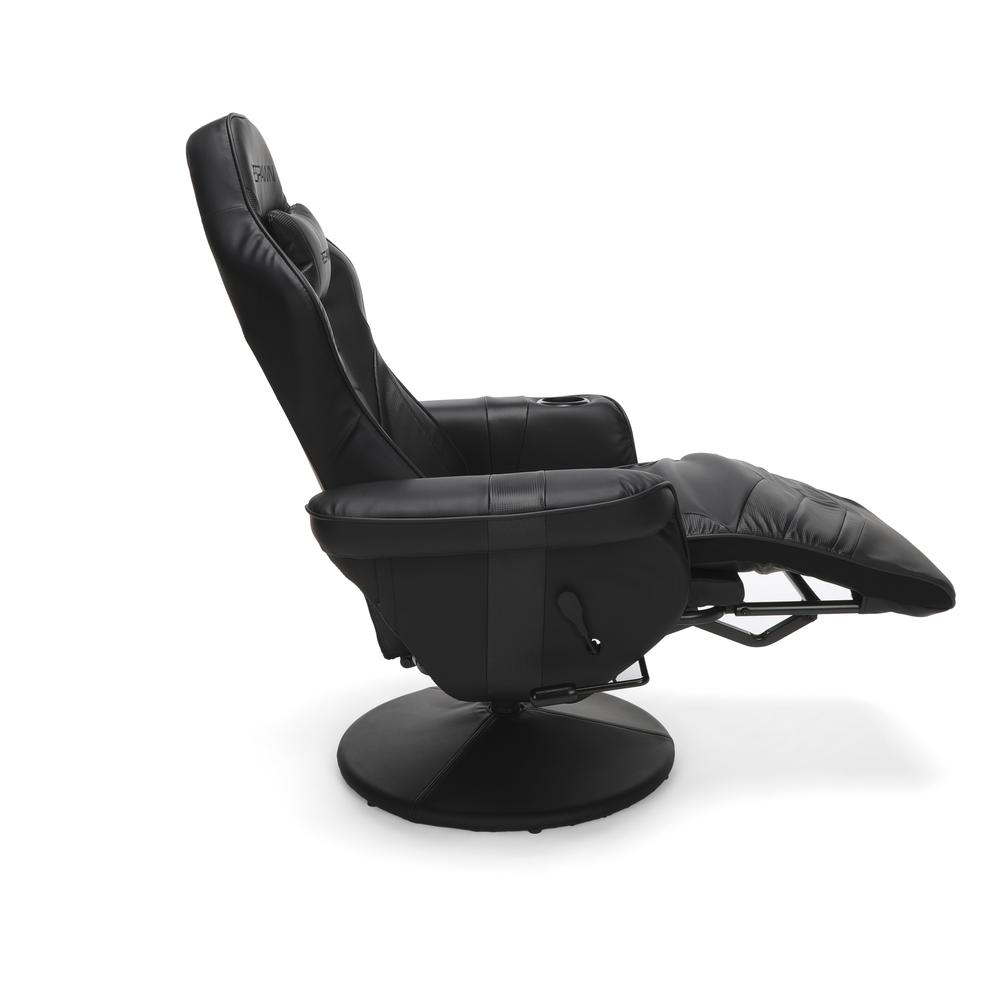 Racing Style, Reclining Gaming Chair Black. Picture 4