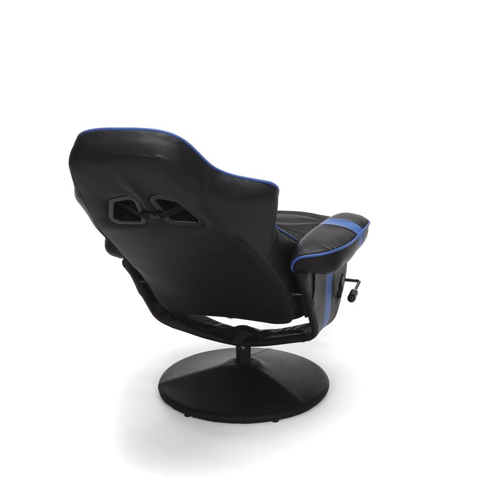 Racing Style, Reclining Gaming Chair, Blue. Picture 7