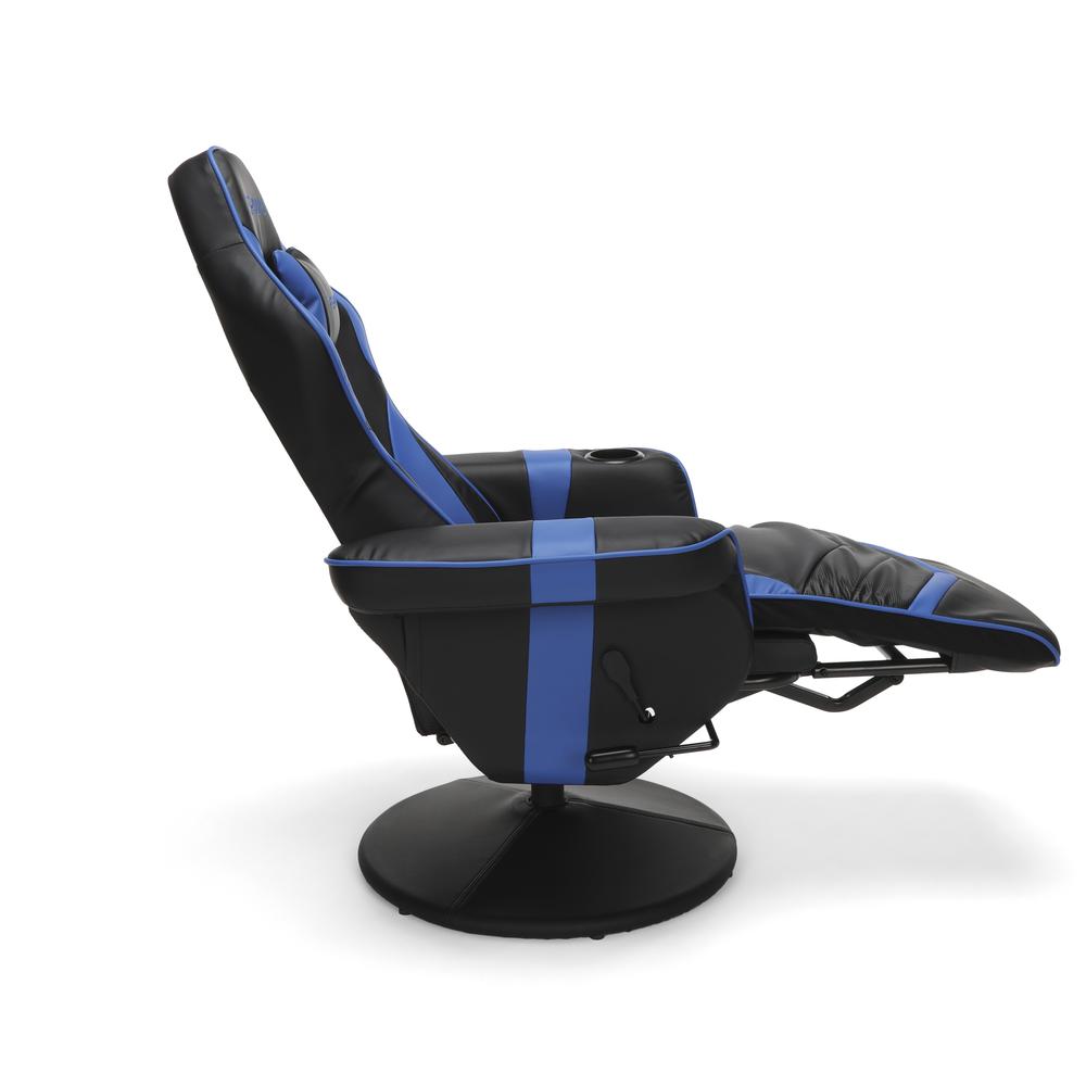 Racing Style, Reclining Gaming Chair, Blue. Picture 4