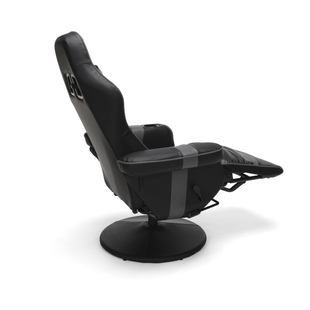 Racing Style, Reclining Gaming Chair, Gray. Picture 5