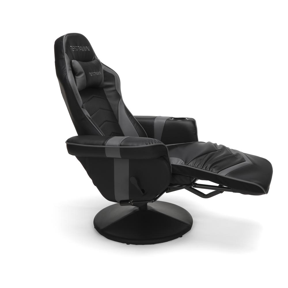 Racing Style, Reclining Gaming Chair, Gray. Picture 3