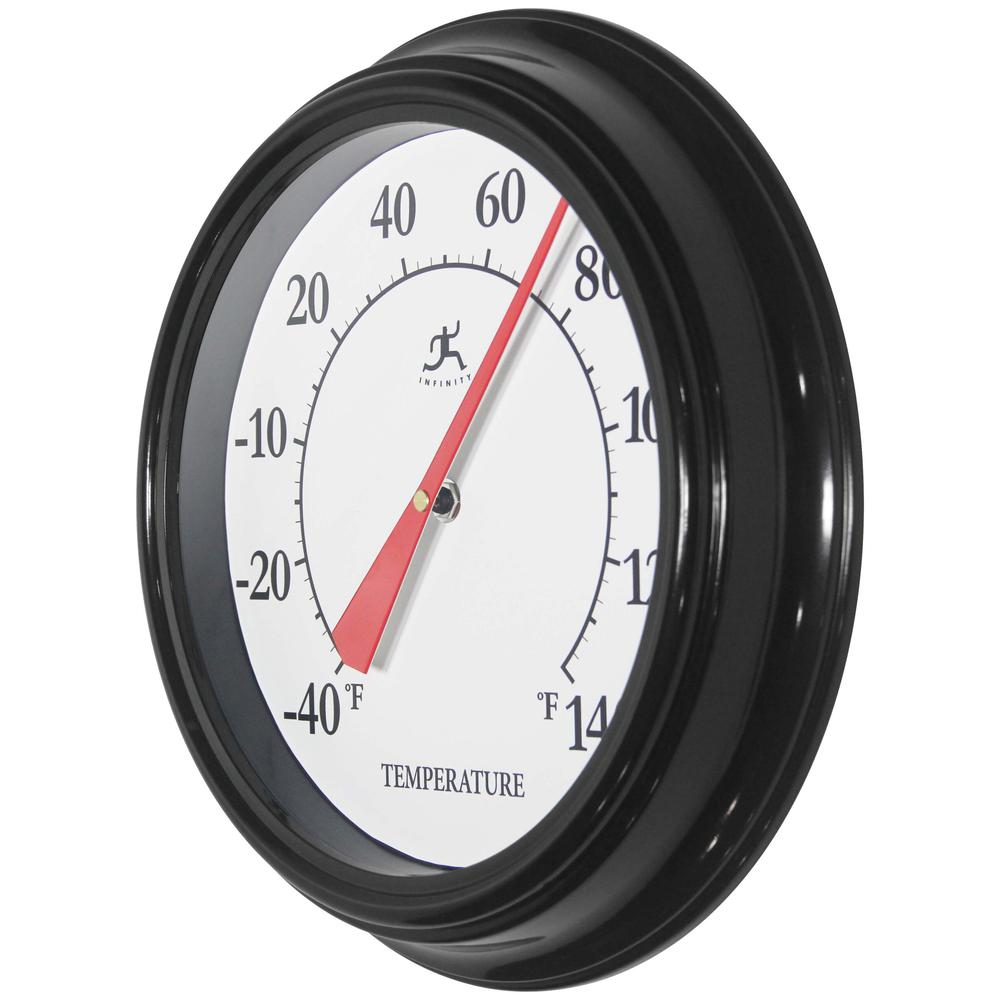 Essential Wall Thermometer - Black, 12". Picture 4