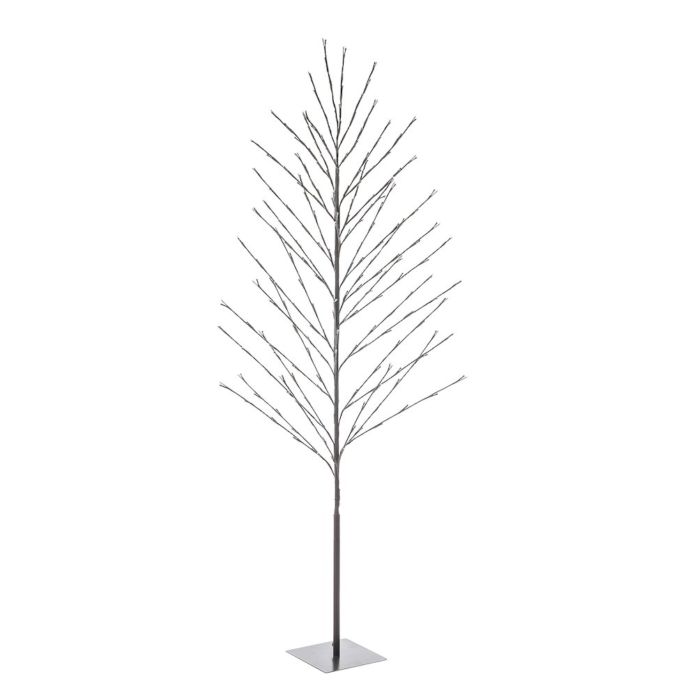 Lighted LED 70.87" H Artificial Brown Birch Twig Branch Tree, Indoor and Outdoor. Picture 1