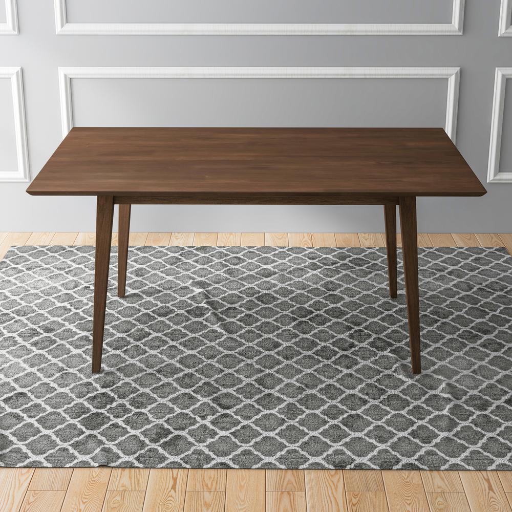 Levi Modern Style Solid Wood Rectangular Dining Kitchen Table. Picture 2